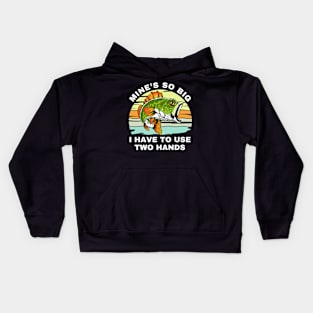 Funny Bass Fish Lovers Kids Hoodie